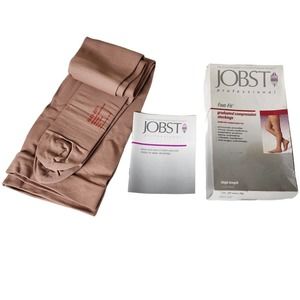 JOBST Compression Thigh High Stockings Closed Toe Small 25-35 mm/Hg Beige 114255